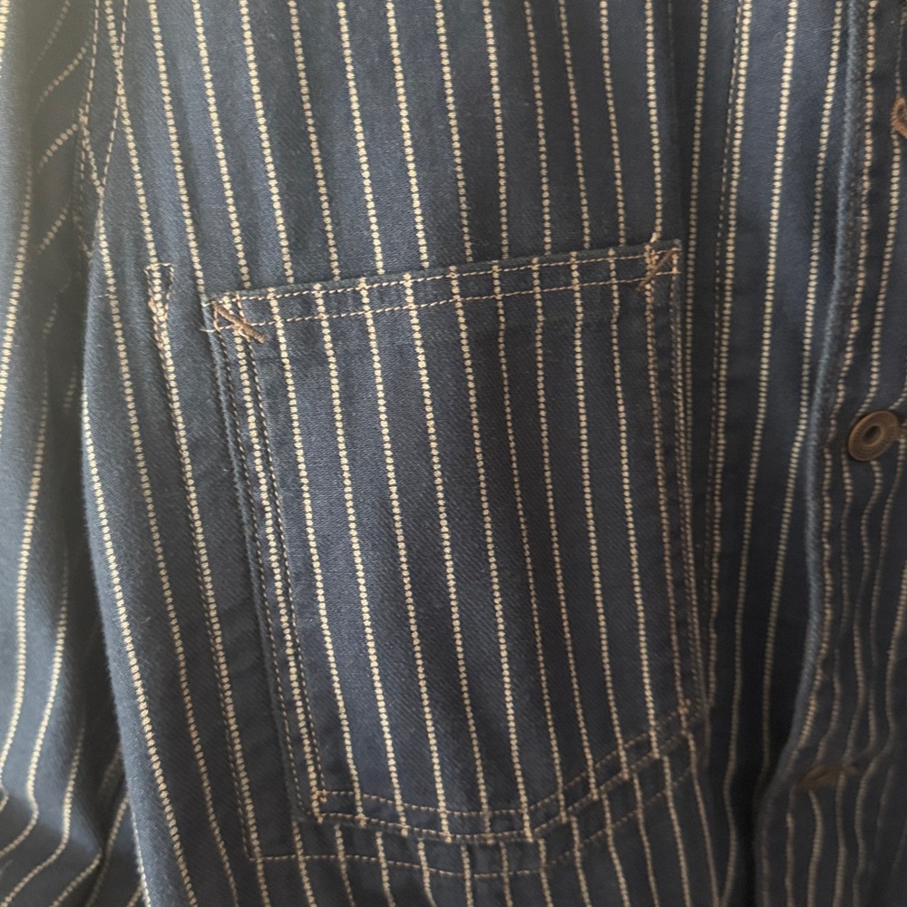 Ralph Lauren Double RL Navy Pinstripe Jacket - Picture 3 of 6